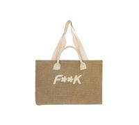 F**K La Borsa mare è dotata di tracolla fissa chiusura, tasca interna e chiusura con bottone magnetico. La borsa Effek è resa unica dal ricamo frontale Dimensioni: Larghezza: 45 cm Altezza: 34 cm ..