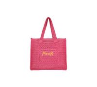 F**K Tote Summer Bag Borsa mare dotata di chiusura interna con bottone Dimensioni: Larghezza: 38 cm Altezza: 38 cm Profondità: 15 cm Fucsia Taglia Unica