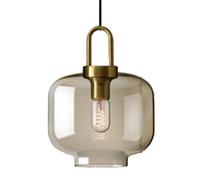 F Lighting Fixtures, Nordic Style Glass Pendant Lamp, Personalized Single-head Chaner Lampshade, Balcony Restaurant Decoration Pendant Light, E27 Light Source Ceiling Hanging Lig