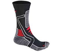 F-Lite Motorbike E100 Calze da donna, nero-grigio-rosso, taglia 39 40 41 42 per donne