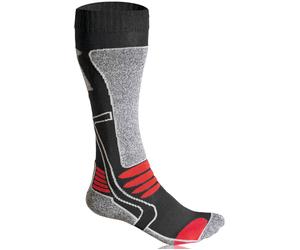 F-Lite Motorcycle, calze lunghe 39-42 EU male Nero/Grigio/Rosso
