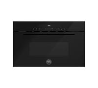F.LLI BERTAZZONI, MODERN, FMOD3053WLB1, Forno a Microonde da Incasso con Grill, 5 livelli di potenza, 34 Lt, Scongelamento Automatico, Nero, MISURE in cm H.39 x L. 59,5 x P. 33,4 (Foro 56 x 38)
