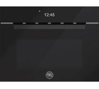 F.LLI BERTAZZONI MODERNFMOD4077MTB1, Forno Microonde Combinato da Incasso, Serie Modern, 30L, 7 Funzioni, Touch TFT, Grill e Ventilato, Vetro Nero, Design Italiano, cm 60x45