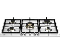 F.LLI BERTAZZONI, PROFESSIONAL, P905CPROX, Piano Cottura Gas 5 Fuochi con 1 Tripla Corona, Accensione Sottomanopola, Valvole Sicurezza, INOX, Misure 89x52 (Foro 85x48)