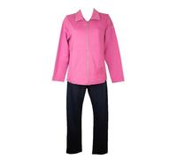 F.LLI CAMPAGNOLO Tuta donna DYNAMIC estiva giacca aperta con zip pantalone con elastico in vita articolo 8E76427, 448H Orchidea/blu, XL