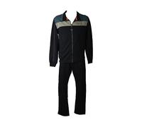 F.lli Campagnolo Tuta uomo DYNAMIC tempo libero estiva aperta con zip pantalone con tasche e colulisse art 8E77449, M982 Navy, M