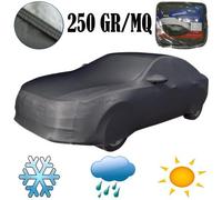 F.LLI IANNACCONE - Copriauto Telo Copri Auto Cappotta Copertura Felpato 250gr Impermeabile Antigraffio Adatto A Qualsiasi Stagione Universale Misura: