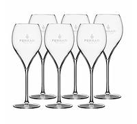 F.lli Lunelli S.p.A. Ferrari - Set di 6 bicchieri da champagne con logo da 0,1 l, colore: Trasparente