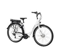 F.lli Schiano E-Moon, Bici Elettrica da Città 28 Inches per Adulti, 36V 14.5Ah Batteria Rimovibile, Motore 250W 40Nm, City Ebike, Bianco