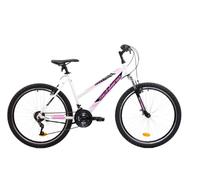 F.lli Schiano Range 26'', Bici MTB Donna Bianco- Rosa