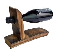 F.Lupinski ® Porta vino fatto a mano in storie di barili storiche | Decorazione Upcycling in rovere antico | Pezzo unico in botti del 1970 | Regalo per gli amanti del vino e gli intenditori