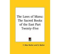 F. Max Muller The Laws of Manu (Tascabile)