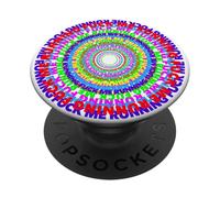 F ME RUNNING divertente 4 atleti e uccelli sporchi maledicendo i fan PopSockets PopGrip Adesivo