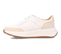 Fitflop F-Mode Leather/Suede Flatform Trainers, Scarpe da Ginnastica Donna, Bianco Urbano, 37 EU
