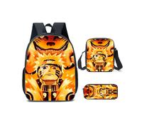 (F)Naruto Student Bag Pack Con Panno Oxford E Stampe Personaggi Carini Bambini Per