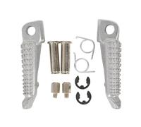 F Per Ninja Per 650R Per EX650 2006-2013 Per Z1000 2003-2013 Pedane Anteriori Antiscivolo Per Motociclette Pedane Universali Parti Modificate Accessori(Silver)