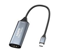 F.QYNing HDMI Video Capture, 4K 30Hz USB C 2.0 Video Capture,1080P 60Hz Record Video Audio Grabber per l'editing di video/giochi/streaming/insegnamento registrazione/imaging medico,ecc
