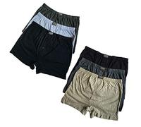 F & S LTD 6/12 boxer da bambino in cotone a tinta unita assortiti sotto i pantaloni elasticizzati in vita boxer per ragazzi biancheria intima per bambini, assortiti, 12-13 Years