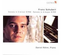 Franz Schubert Sonata in C Minor, Sonata in a Major (Rohm) (CD) Album