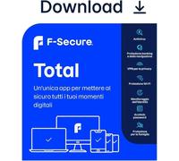 F Secure Total 1 Anni 5 Dispositivi PC/Mac/Mobile Codice d'attivazione via email