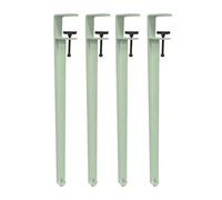 F-Shape Dining Desk Foot,Adjustable Table Clamp Legs,Metal Coffee Table Legs,Iron Bar Legs,Workbench Support Legs,Dining Desk Legs,No Punching,with Floor Protectors (40cm(16in),Green)