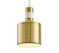 F, Simple Style Metal Pendant Light, Personalized Single-head Hanging Lamp Lampshade, Corridor Porch Decoration Lighting Fixtures
