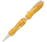 F-STYLE Acrilico Penna a Sfera Fatto a Mano Cancelleria Prezioso Beige