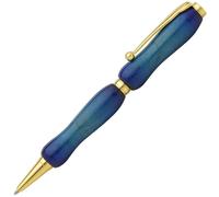 F-STYLE San Burst Riccio Acero Fatto a Mano Cancelleria Prezioso Blu