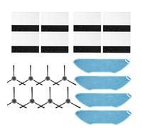 F/T 8 filtri, 4 Mop Pads, 8 spazzole laterali, 1 kit di accessori per la sostituzione delle spazzole Lefant M1 Robot Vacuum Cleaner Parts