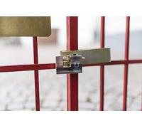 F.T. 932 - KIT di Sicurezza per Cancelli e Grate - Cravatta 60mm + Lucchetto Rettangolare Corazzato in Acciaio