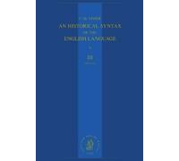 F.Th. Visser An Historical Syntax of the English Language (Tascabile)