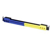 F-Tronic 9910010 Morsetto a innesto Blu, Giallo Tipo di conduttore = N, PE