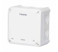 f-tronic Scatola di derivazione FR NFK08ws, IP66, Bianco, NEPTUN Compact (85 x 85 x 54 mm)