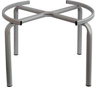 F-U Treppiede piedistallo per Contenitore Fusto Olio Acciaio bidone con o Senza Ruote (cm 38 Fino a 50 lt Senza Ruote)