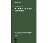 F V Hagedorn Versuch Einiger Gedichte (Copertina rigida)