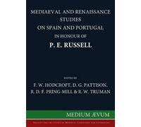 F W Hodcroft D Mediaeval and Renaissance Studies on Spain and Portu (Tascabile)