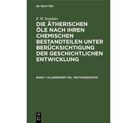 F W Semmler Allgemeiner Teil. Methanderivate (Copertina rigida)
