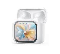 (F, White) 2025 Noise Cancelling Wireless Earbuds 60H Battery Touch Screen Custom Sound Find My Earbuds Remote Photo