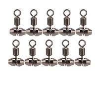 F&Y 10 Pezzi da Pesca a 3 PCS T Wort Ottone Triple Cross Line Connectors da Pesca Girevole (M)