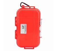F&Y Box di stoccaggio di shock - contenitore esterno con imbottitura in gomma per strumenti ed elementi essenziali (Rosso)