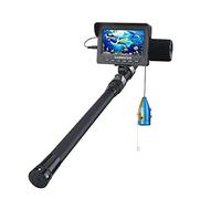 F008G - Videocamera per la pesca subacquea con monitor LCD da 4,3 pollici, 1000TVL, con luci LED a infrarossi, per pesca invernale sul lago ghiacciato, in mare, per pesca ricreativa (nero F008G)