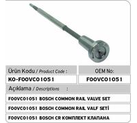 F00VC01051 Set valvole iniettori common rail Bosch per 0445110181