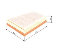 Filtro aria BOSCH F 026 400 250