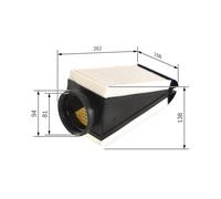 F026400497 Filtro aria Bosch