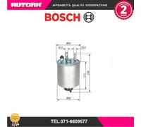 F026402082 Filtro carburante (MARCA BOSCH).