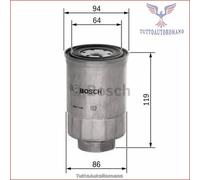 Filtro carburante BOSCH F 026 402 110