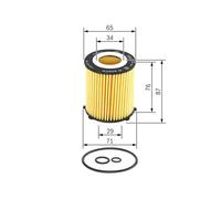 F026407166 Filtro olio Bosch
