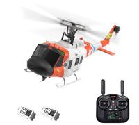 F07S GPS UH1 RC elicottero, scala 1/34 2.4G 8CH 6G simulazione elicottero brushless telecomandato, modello di aereo RC con mantenimento dell'altitudine, posizionamento del flusso ottico e modalità di
