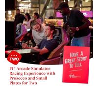 F1® Arcade Simulator Racing Experience con Prosecco e Piccole Piastre per una sessione di simulatore di due - 30 minuti per gareggiare l'uno contro l'altro in 3 gare - Londra o Birmingham