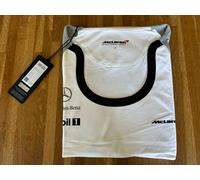 F1 Formula 1 Team McLaren Mercedes Maglietta Donna Bianca BNWT M, L, XL